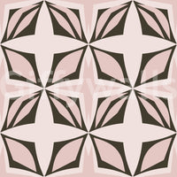 Retro-inspired wallpaper in soft, mature pink and neutral tones Design.