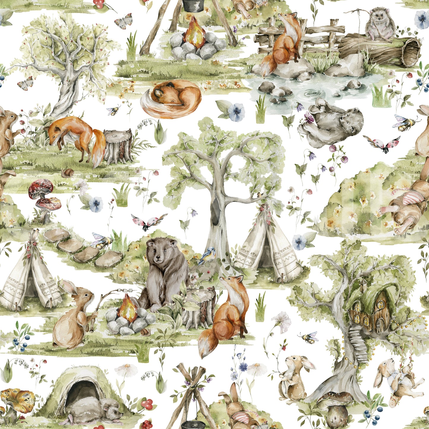 Woodland Wonders Wallpaper⁠