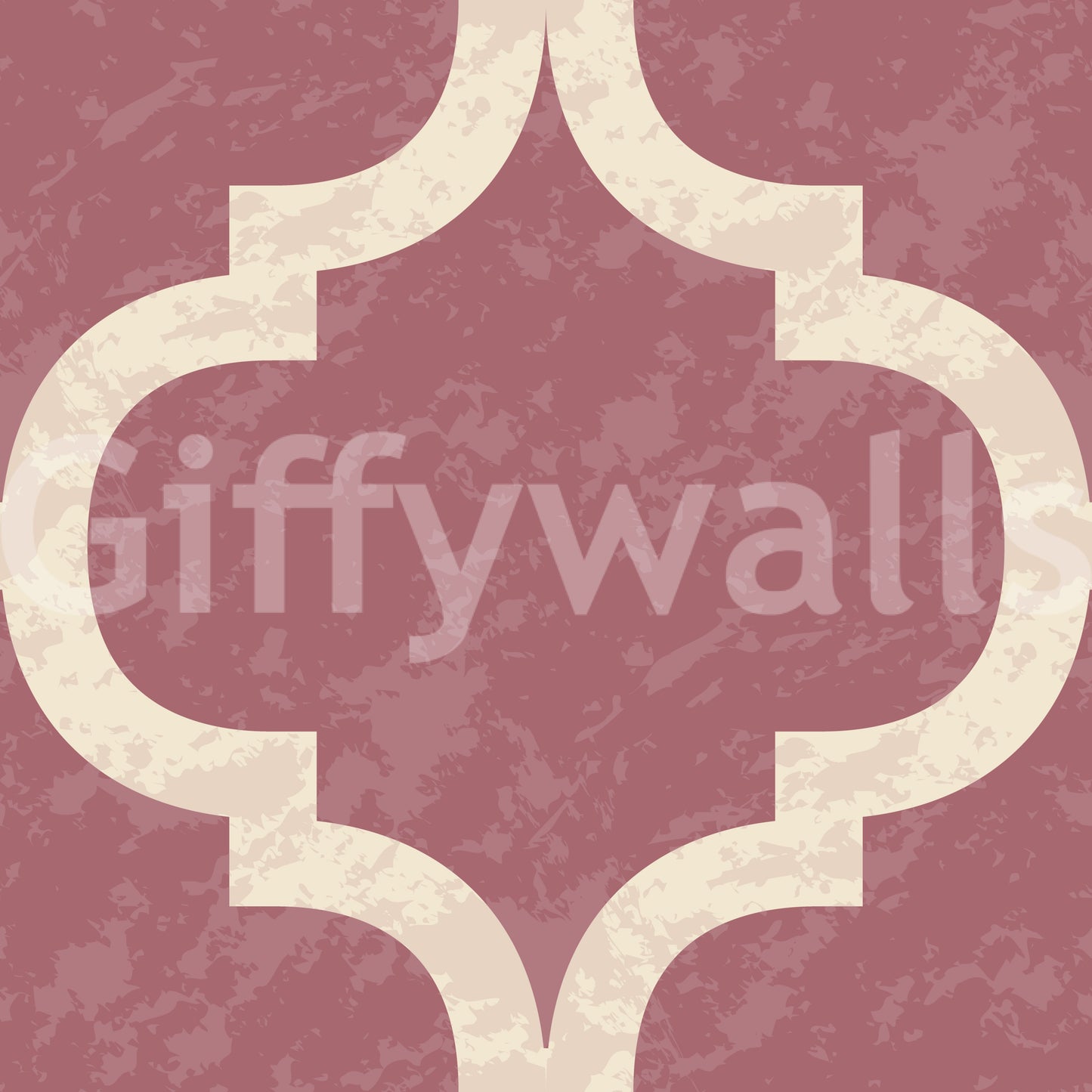 Moroccan Ogee - Vintage Rose Wallpaper⁠