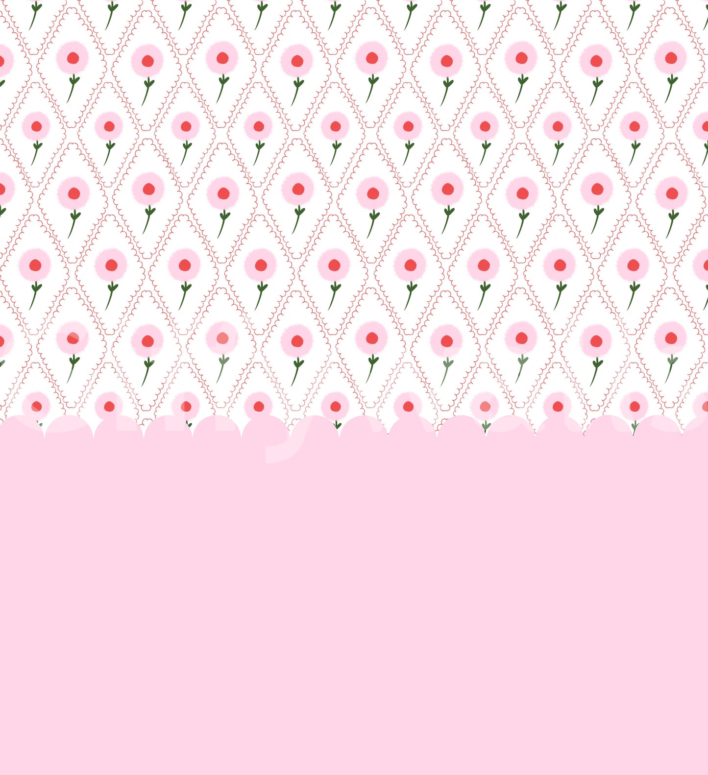 Cottage Rose Mural Wall Mural