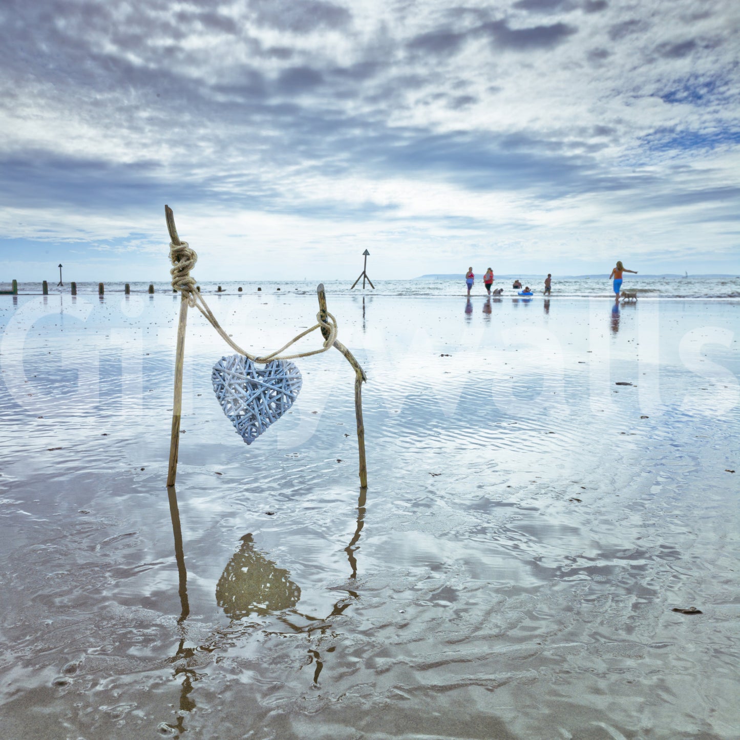 Beach Love Wall Mural