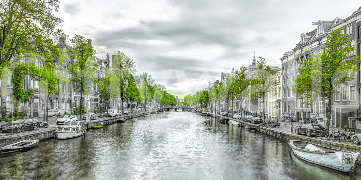 Amsterdam Canal Serenity Wall Mural