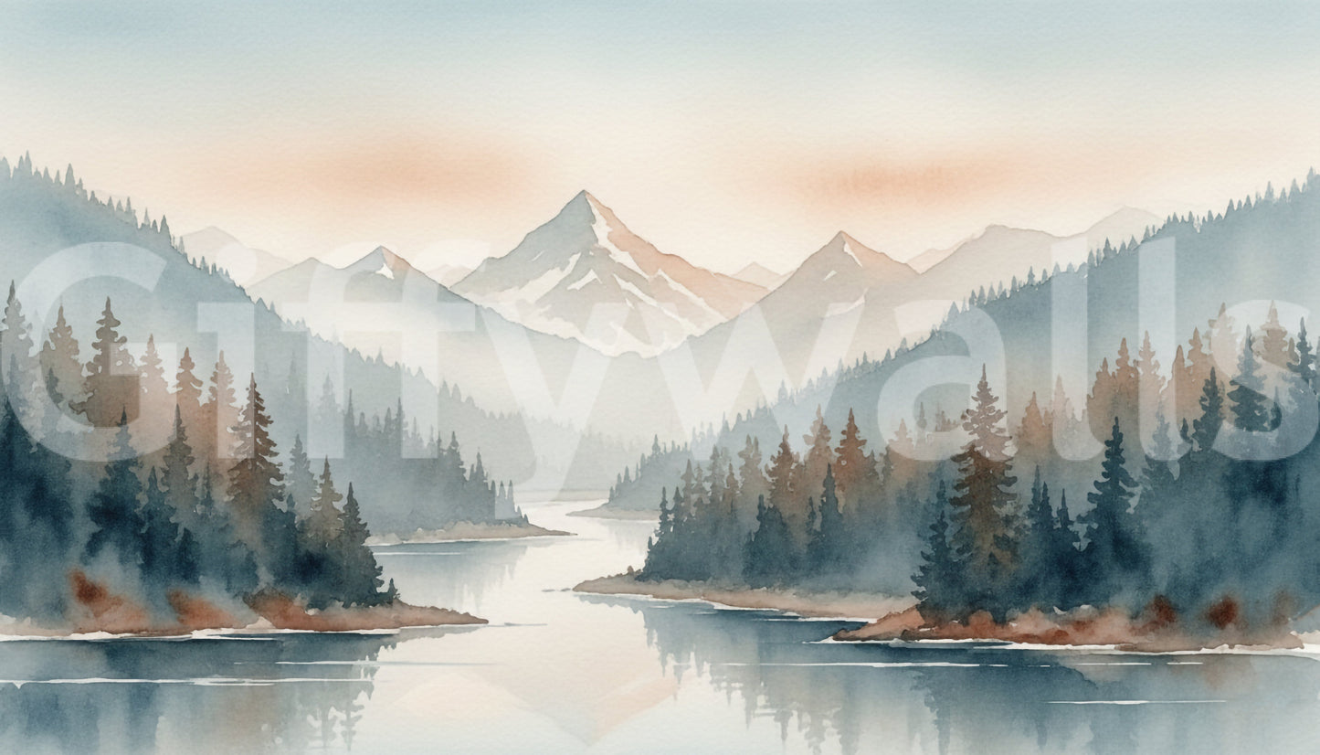 Tranquil Valley Wall Mural