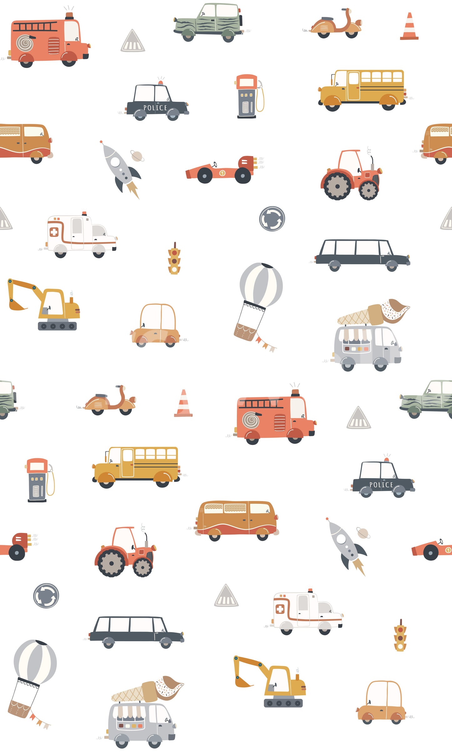 Toot-Toot! Transportation Fun Wallpaper⁠