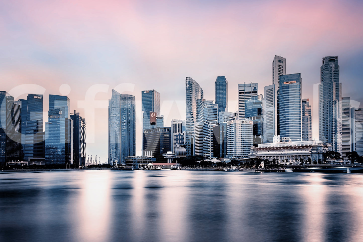 Azure Metropolis Wall Mural