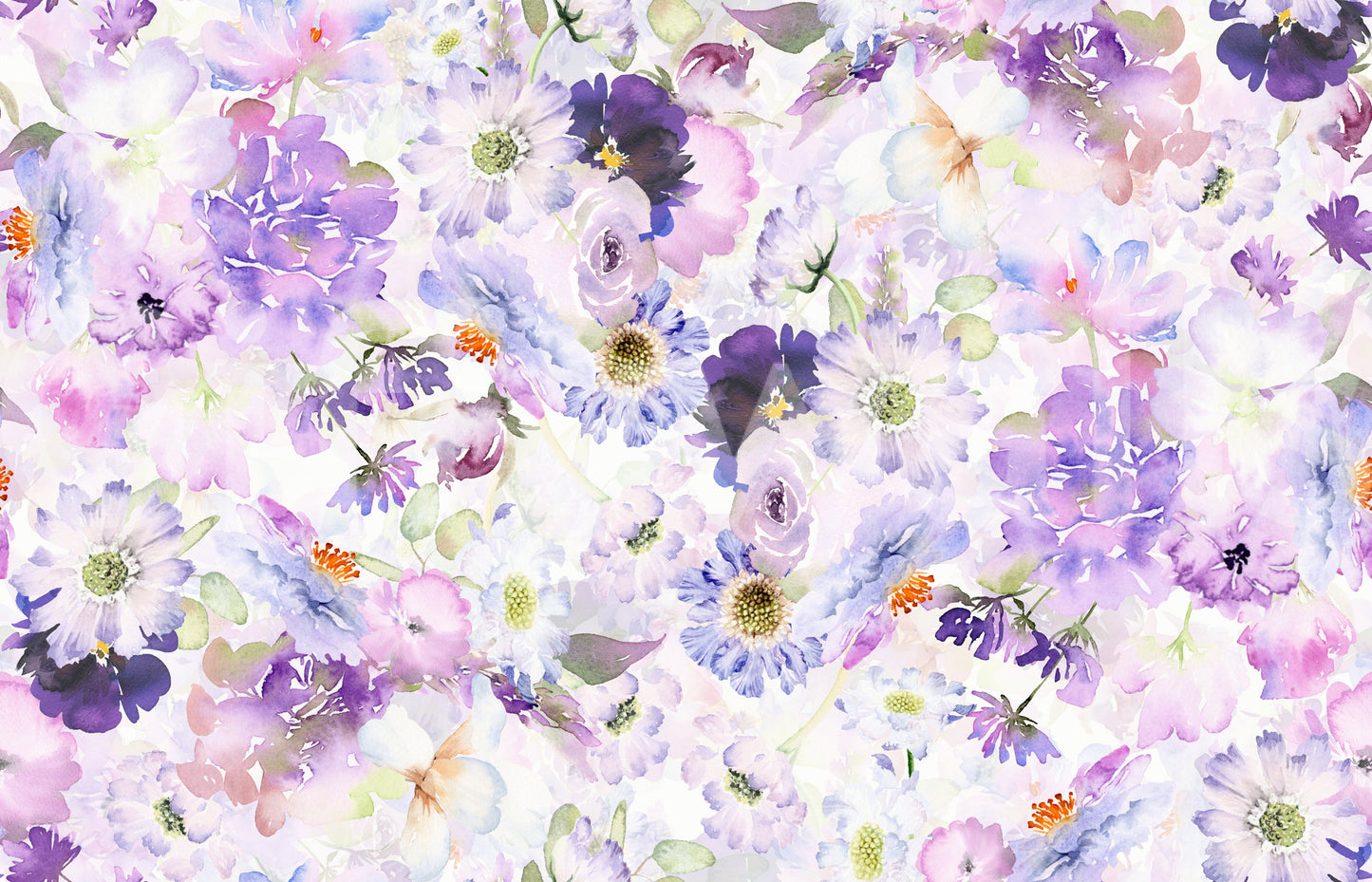 Violet Floral Bloomscape Wallpaper⁠