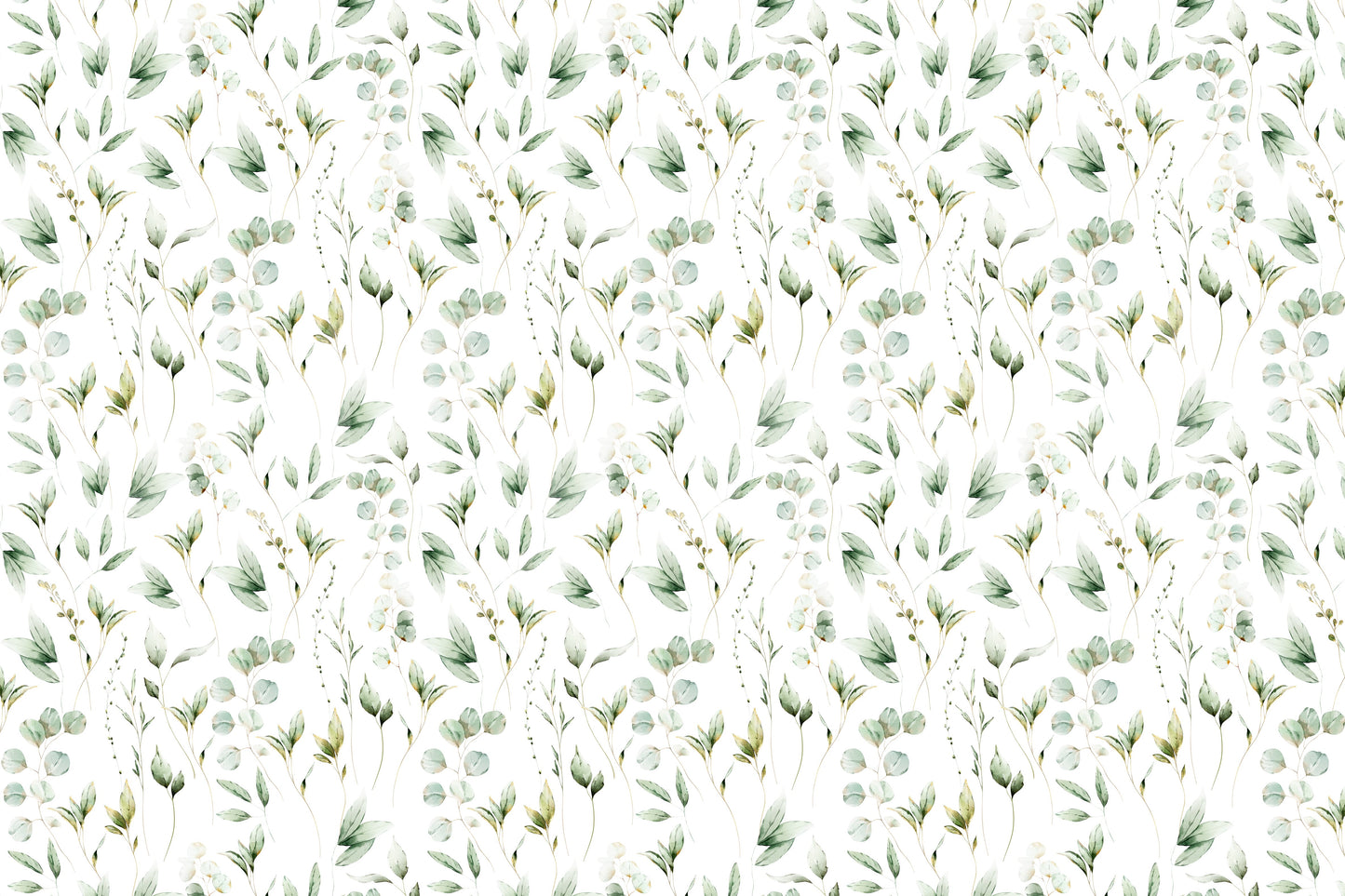 Floral Eucalyptus Dreams  Wallpaper⁠