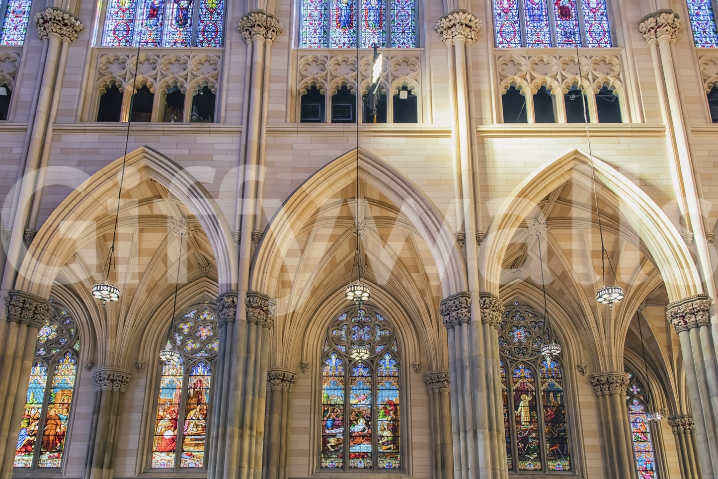 Vivid Stained Glass Wall Mural