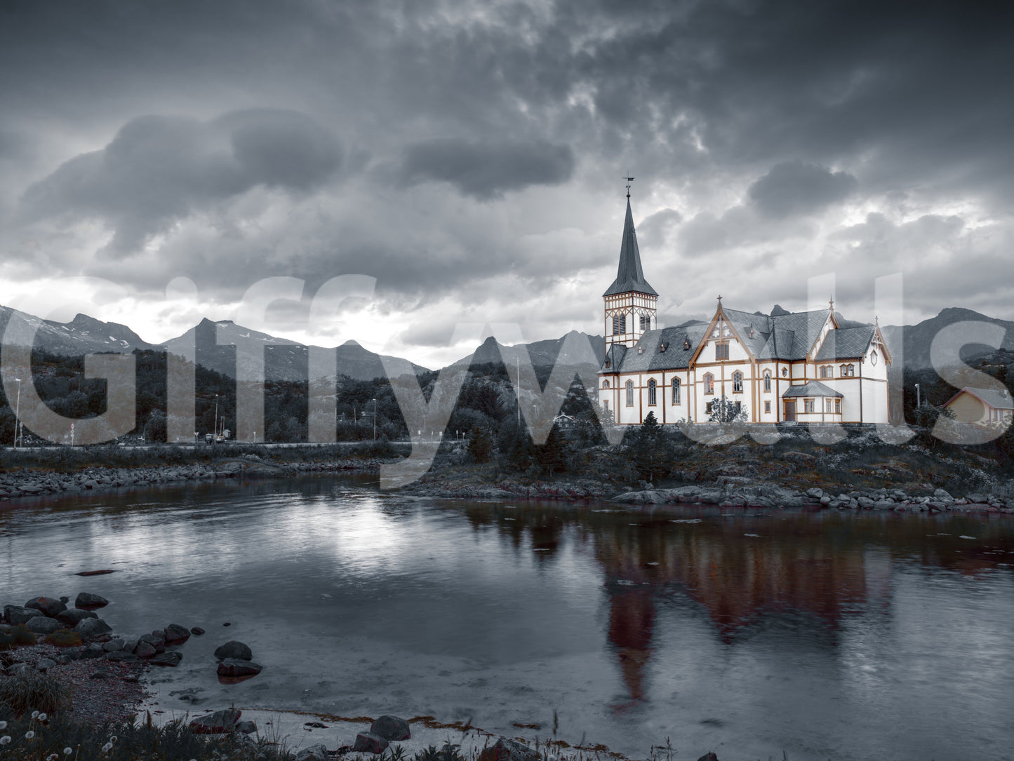 Sacred Shores Wall Mural