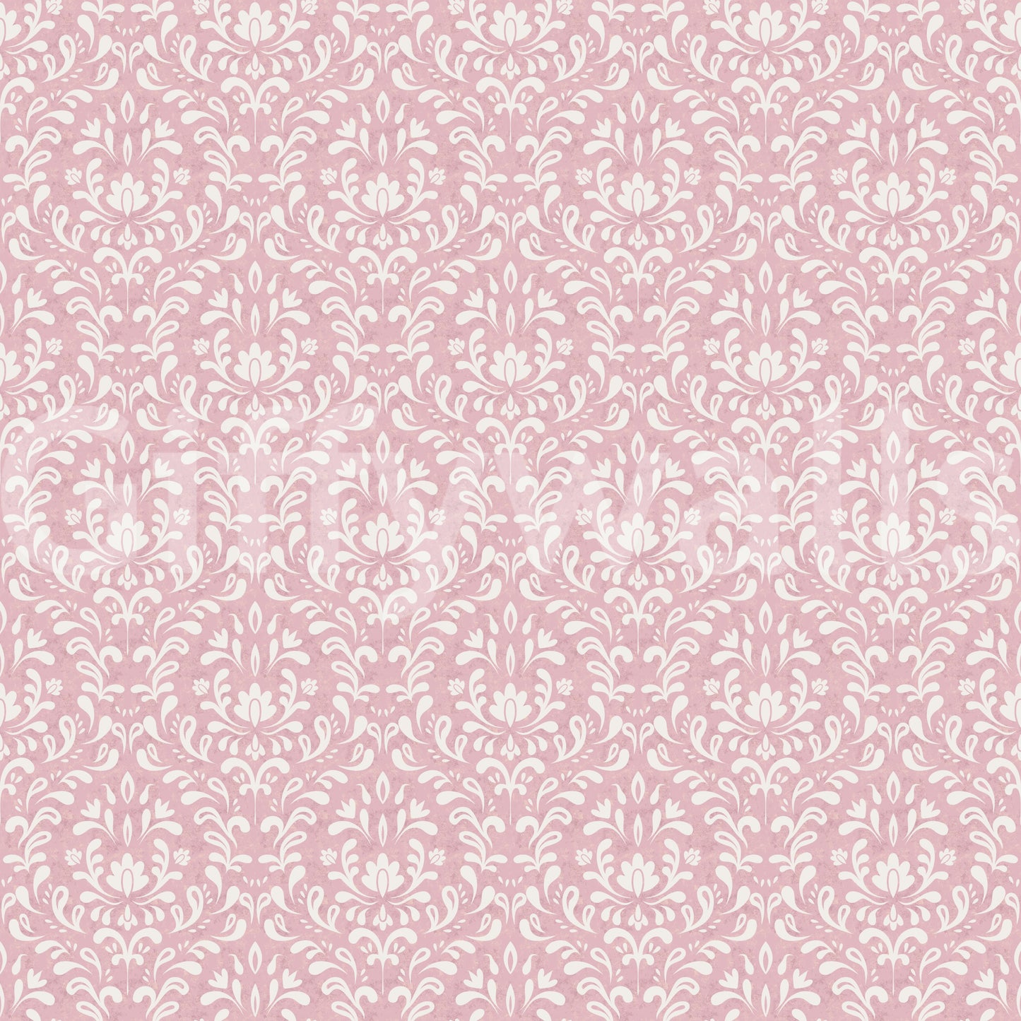 Powder Pink Bloom DAMASK Wallpaper⁠