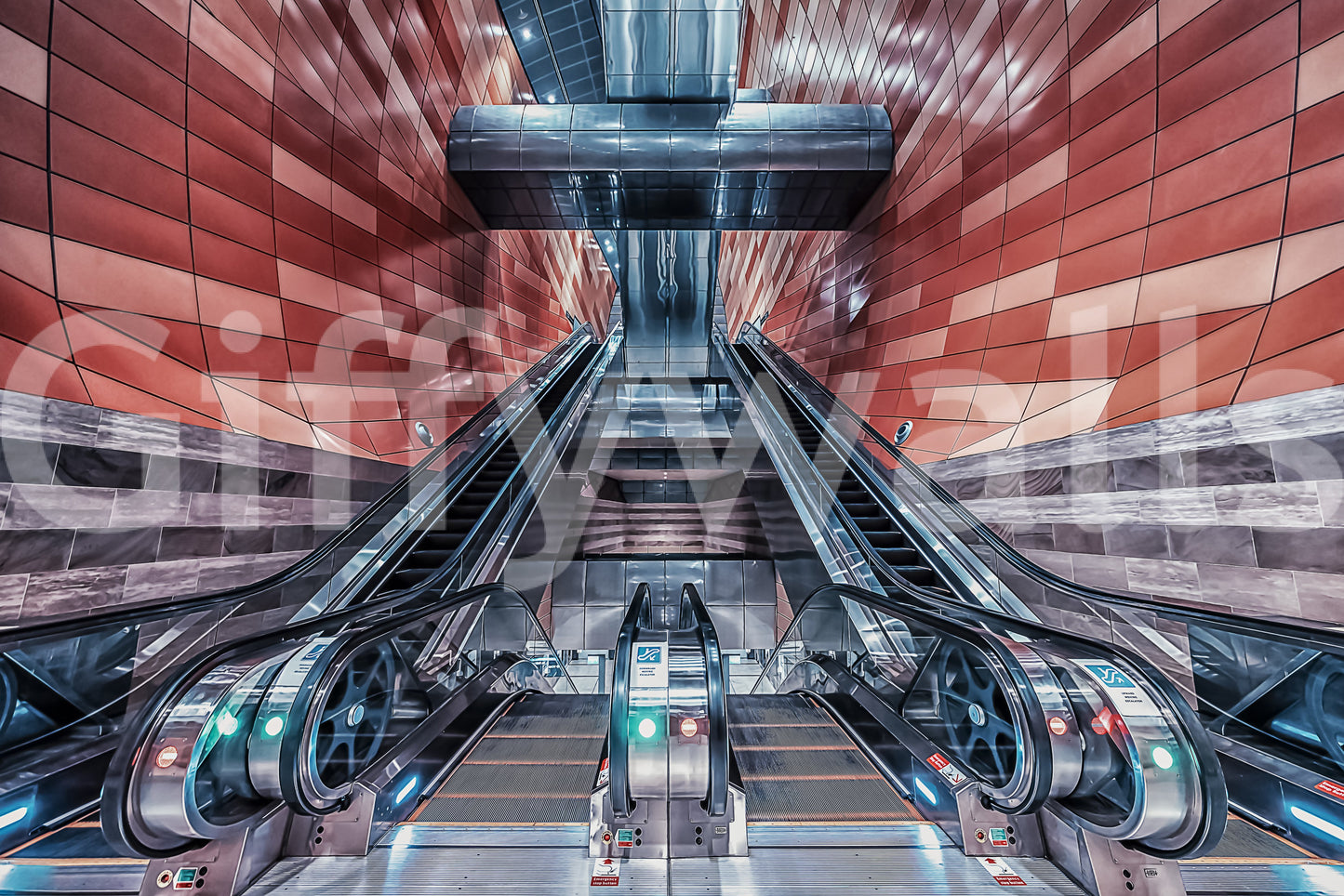 Metropolis Ascent Wall Mural