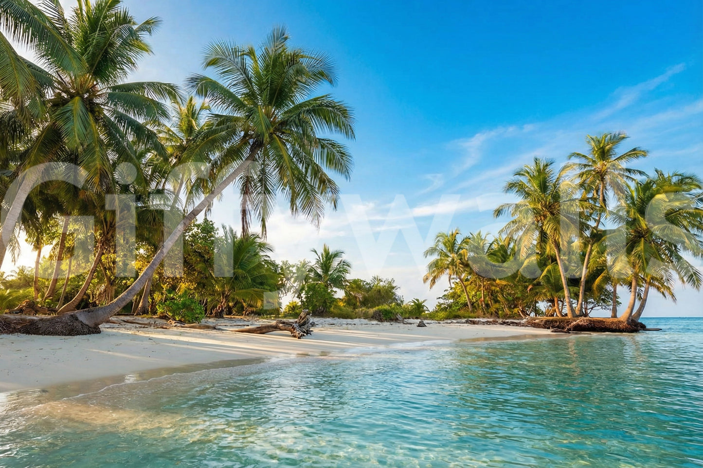 Island Serenity Wall Mural