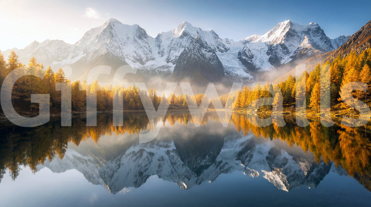 Mirror Mountain Vista Wall Mural