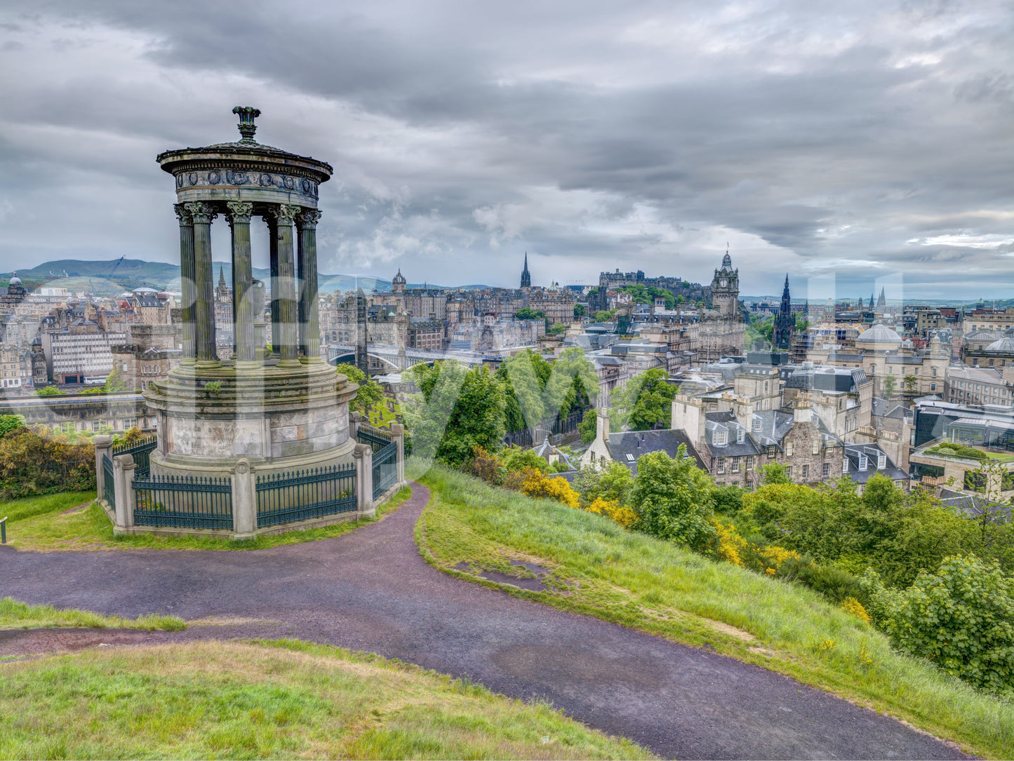 Majestic Hilltop View Wall Mural
