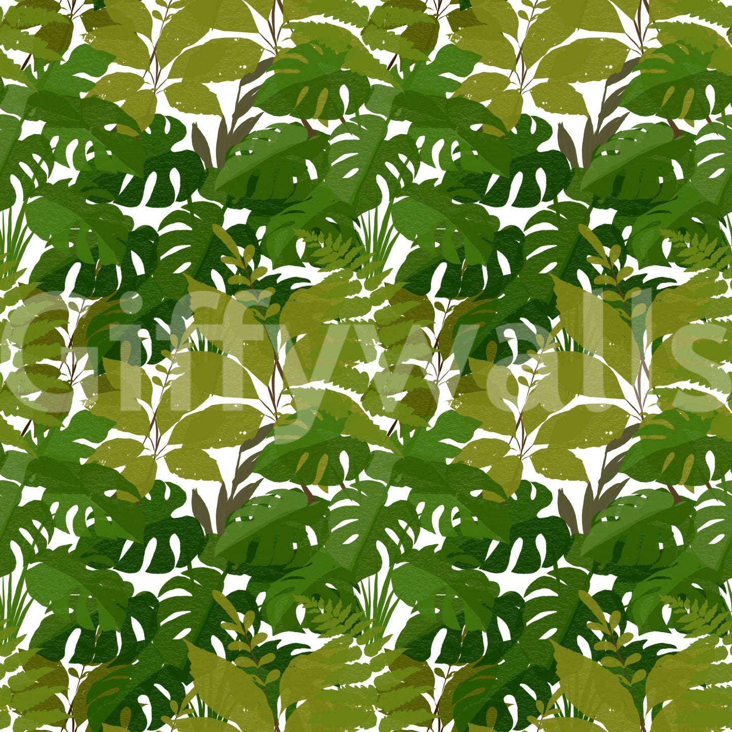 Lush Leaf Canopy Monstera Leaves Wallpaper⁠