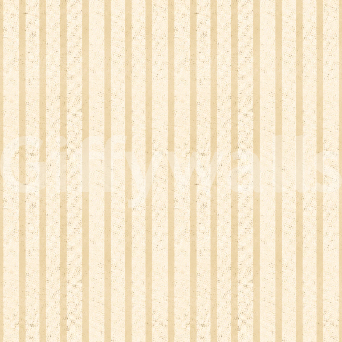 Soft cream stripe wallpaper with vintage look and fabric detail