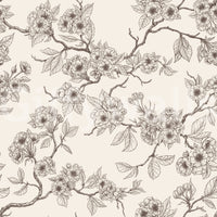Cherry Blossom Branches wallpaper with repeated botanical pattern