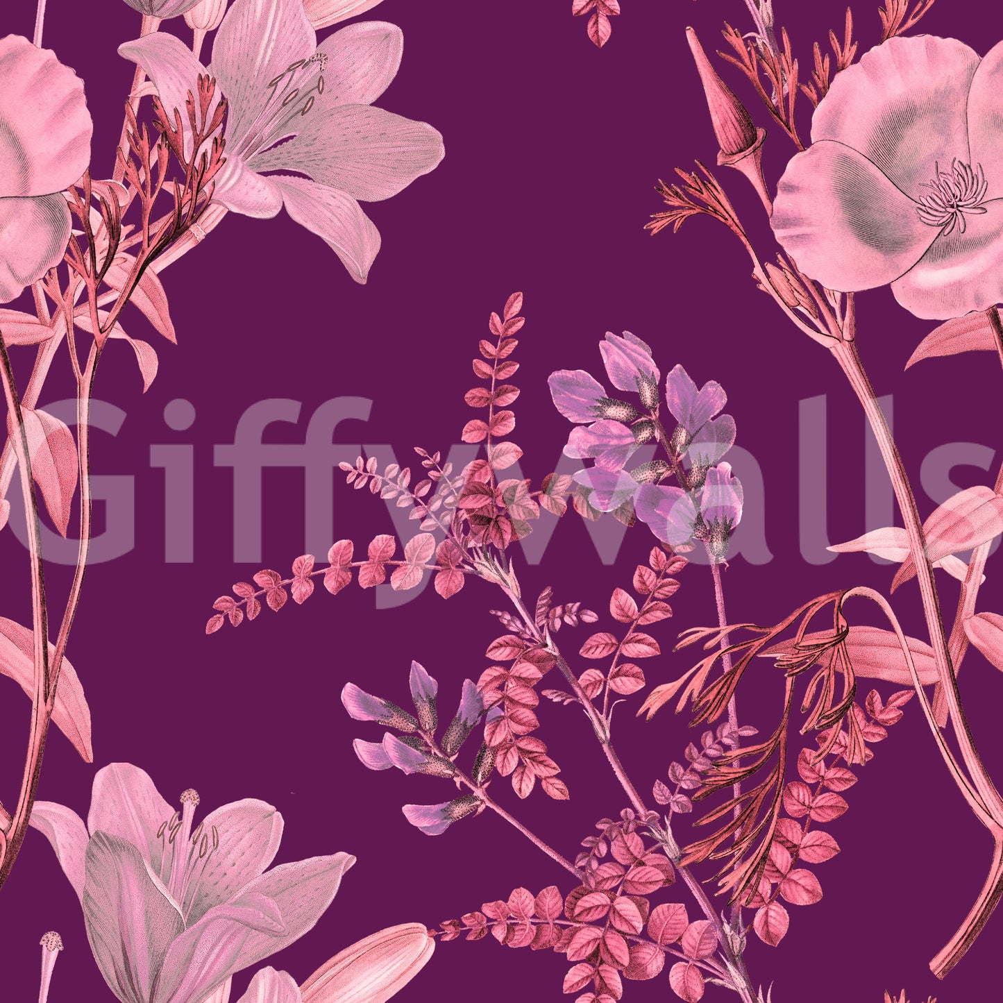 Ciruela botánica opulenta Wallpaper⁠