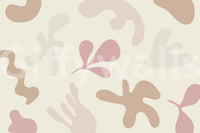 Organic Flow mural featuring soft organic form layout