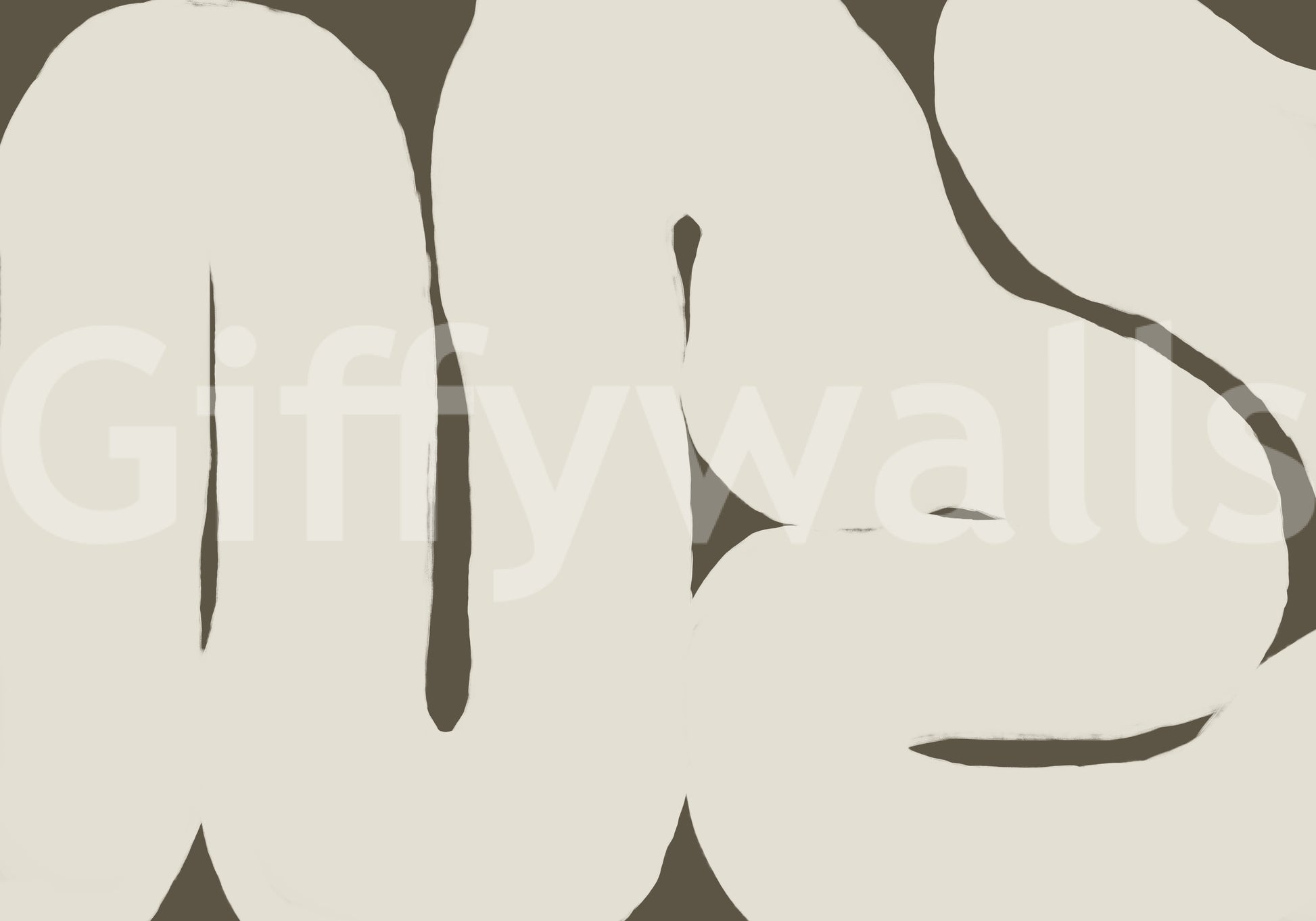 Silenced Current mural featuring smooth abstract design