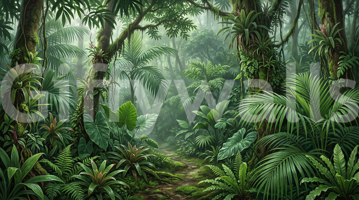 Emerald Forest Trail Wall Mural