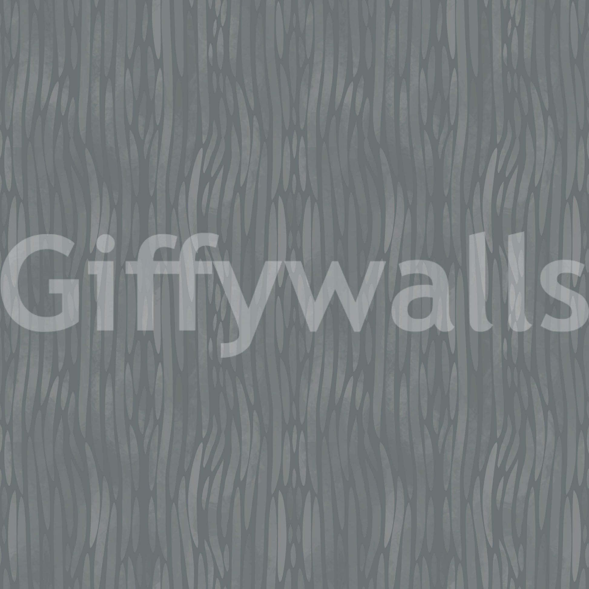 Loose wavy strokes give this moody greige wallpaper a gentle painterly rhythm