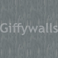 Loose wavy strokes give this moody greige wallpaper a gentle painterly rhythm