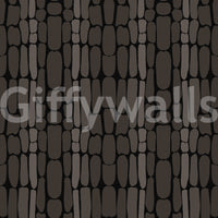 Organic abstract shapes shaping Black Stone Textured wallpaper surface