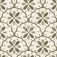 Old Mediterranean villa charm lives in every scalloped arch of this Tuscany wallpaper.