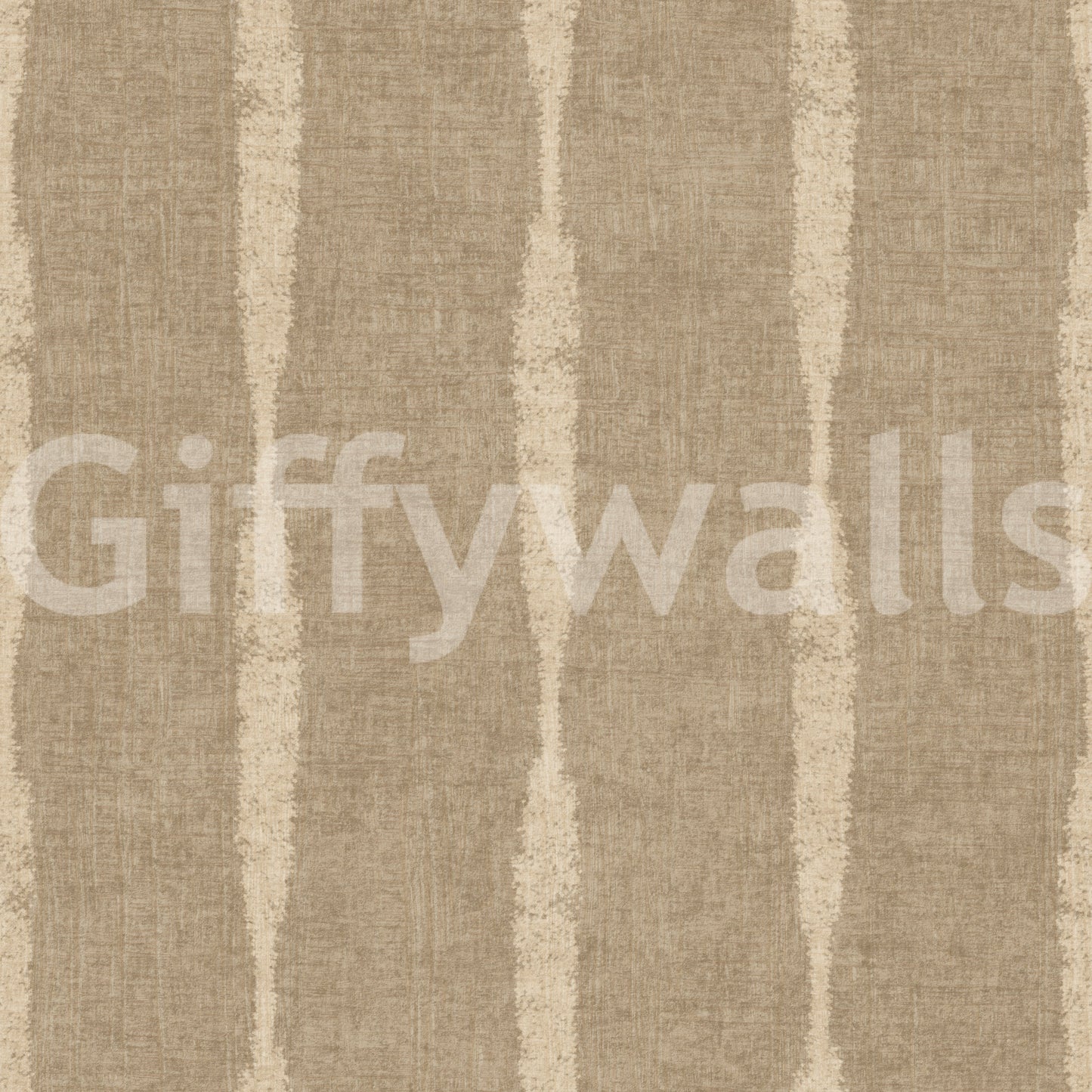 Warm Beige Textured Distressed Stripes on Kaki Wallpaper⁠