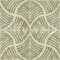 Cream negative space keeps the Scallops Fan wallpaper light and minimalist.
