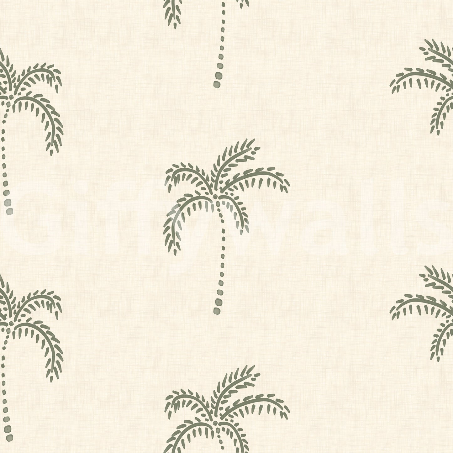 Smooth pale tones merge within the modern Tropical wallpaper base.