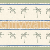 Marrakesh Orizzontal Striped Ornament Wallpaper defining a coastal pattern.