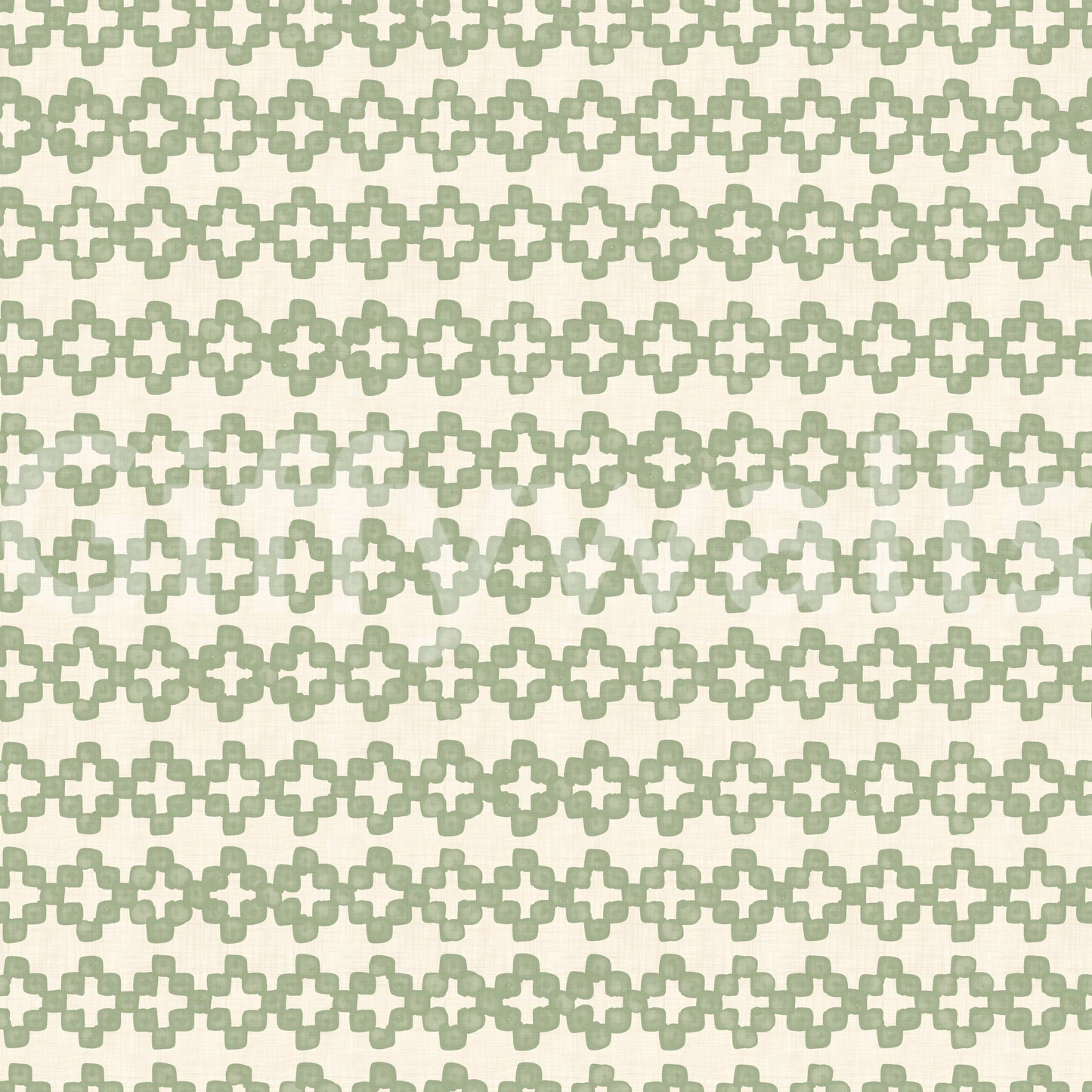 Small open gaps between shapes keep the Zellige Cross wallpaper light and airy.