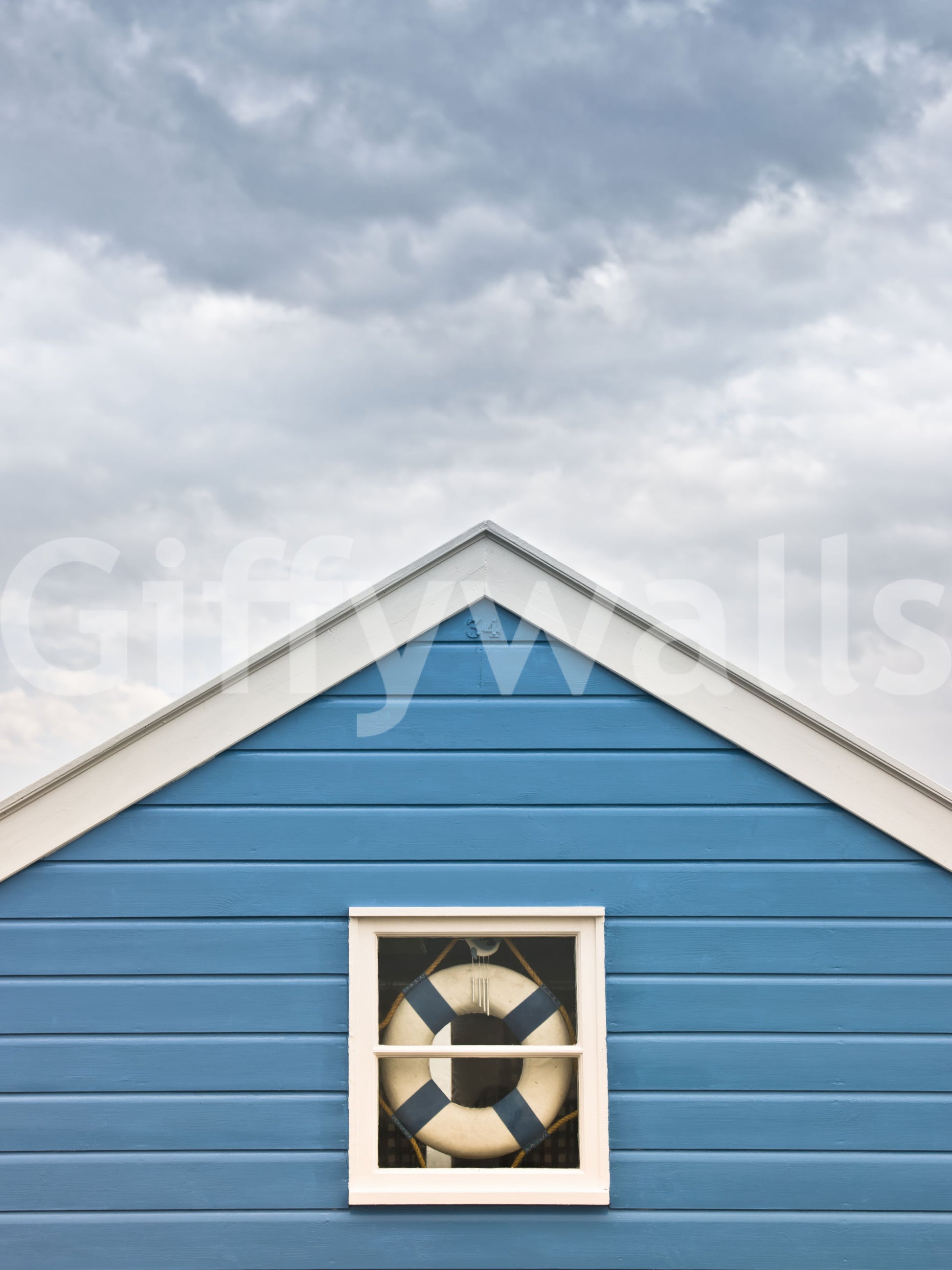 Sized to your measurements, the Coastal Charm wall mural holds sharp lines