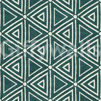 Freehand lines give the Geometric Triangles Boho wallpaper a handmade, uneven edge