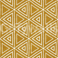 Worn, textured edges keep the triangle motif looking woven in mudcloth wallpaper