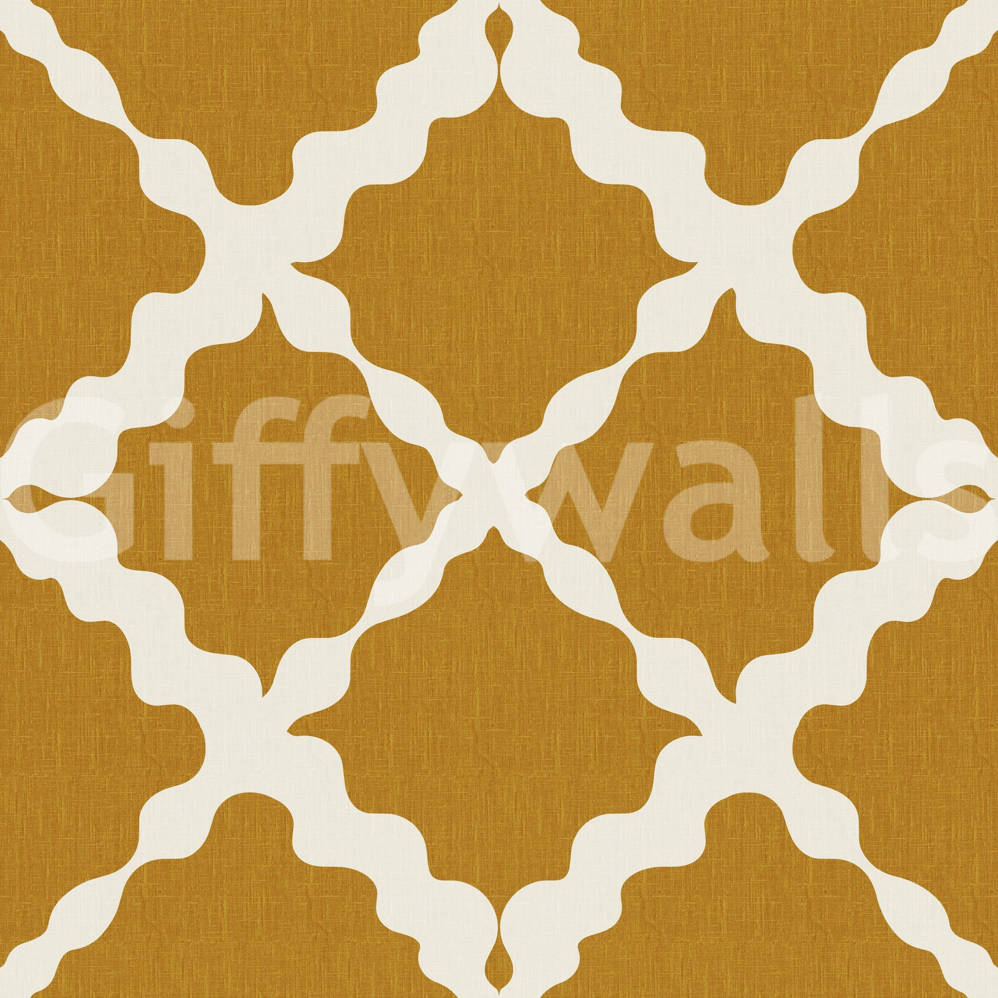 Trellis curves lock at every junction across the Textured Lattice wallpaper field.
