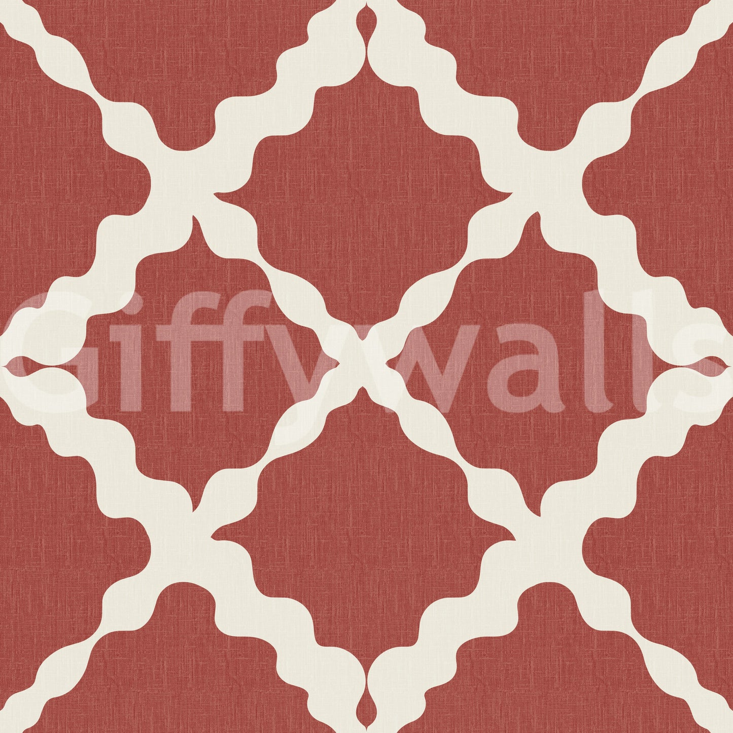 Textured Lattice Trellis Geometric Rust Minimalist Modern  Wallpaper⁠