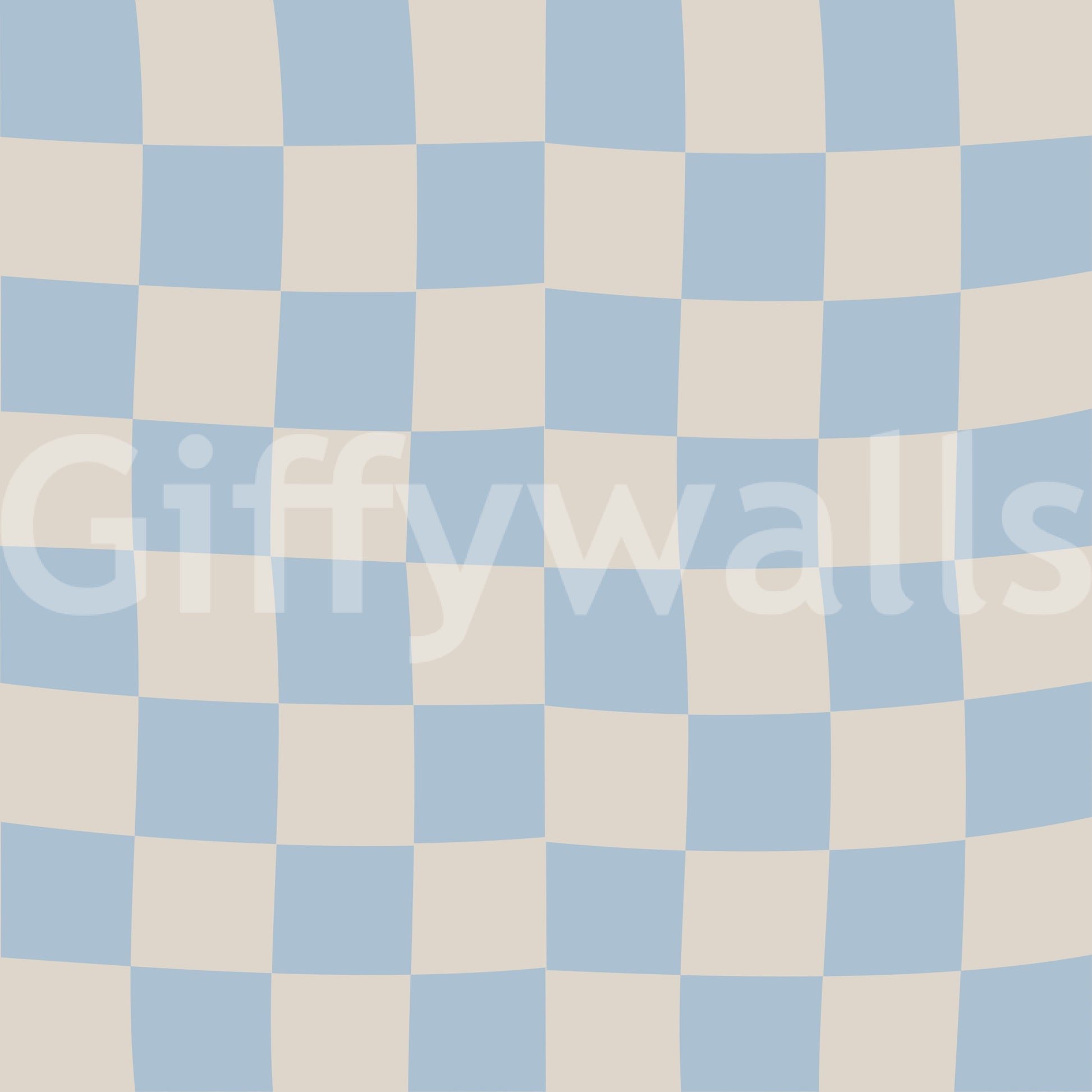 Softly curving lines intersect inside the grid of this elegant Wave wallpaper.