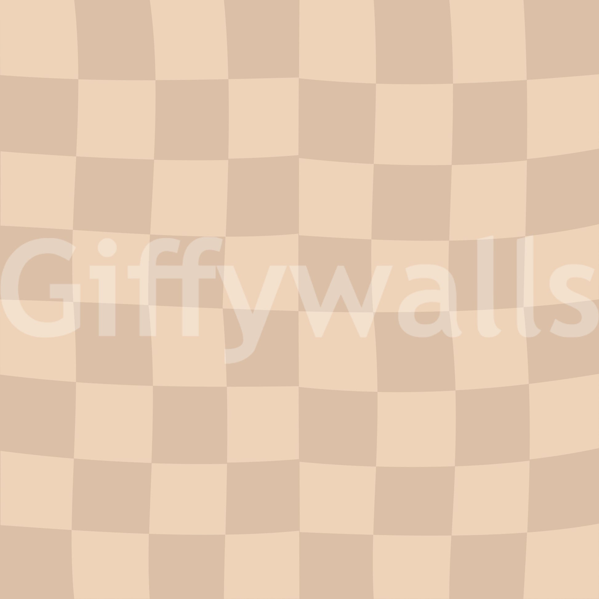 Gentle waves move through the pattern on a Muted Wavy Check wallpaper surface.