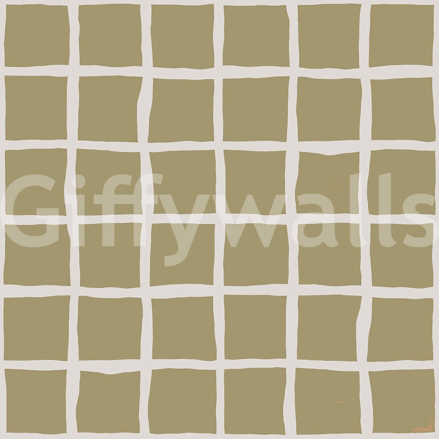 Olive Beige Green Grid Wallpaper Boho Coastal Wallpaper⁠