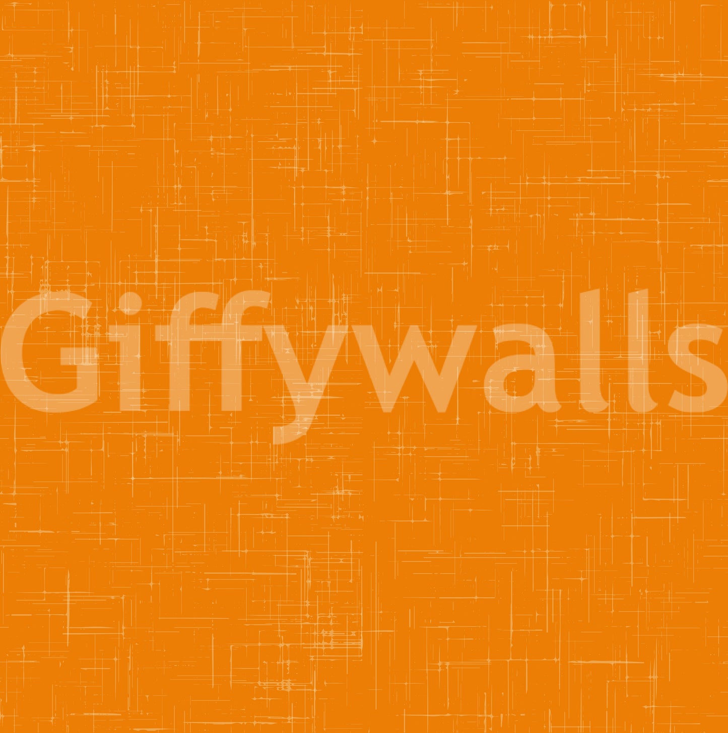 Contemporary orange wallpaper with linen-style character and clean detail