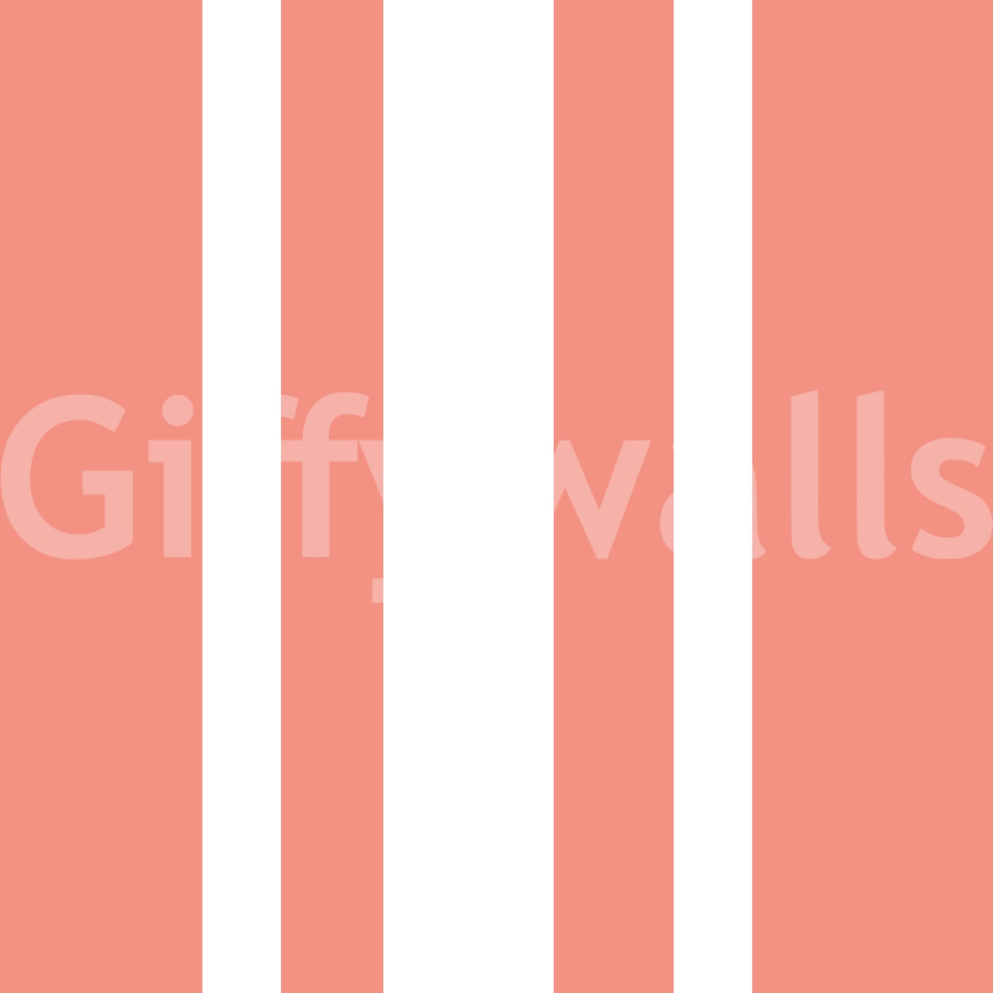 Coral Ticking Stripe Wallpaper Coastal Wallpaper⁠