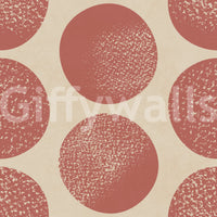 Modern Warm Beige Wallpaper with organic rust dots and aged stippled finish