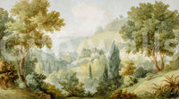 Serene Valley Vista design with scenic trees and soft horizon detail