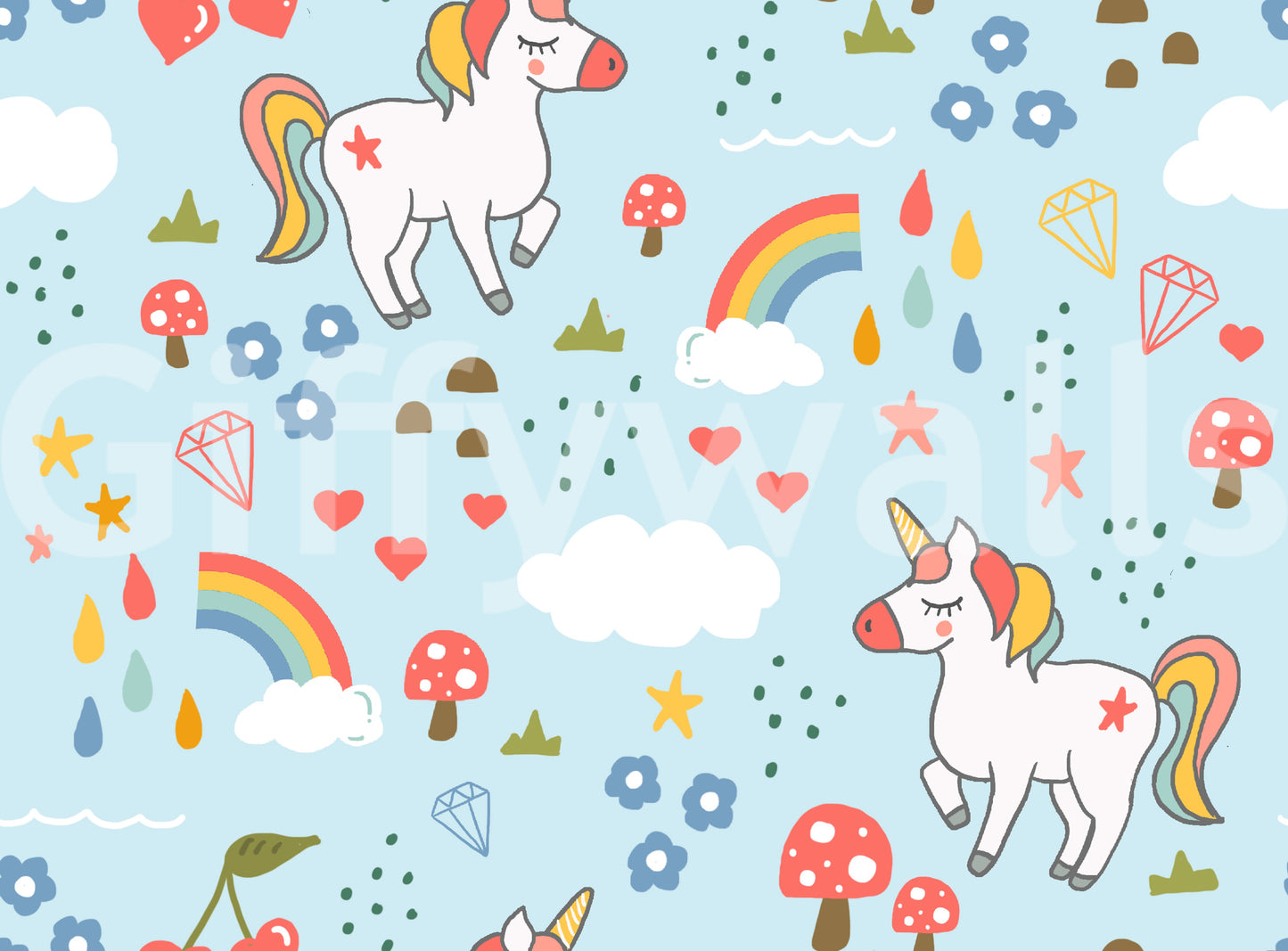 Whimsical Unicorn Dreams Wallpaper⁠