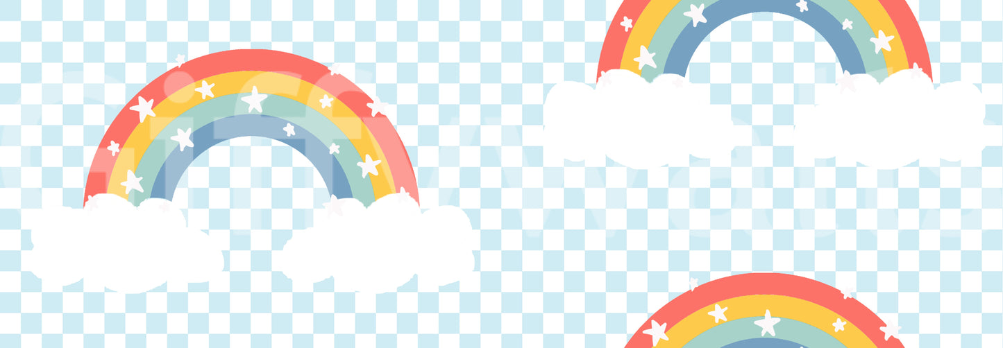 Rainbow & Starry Skies Wallpaper⁠