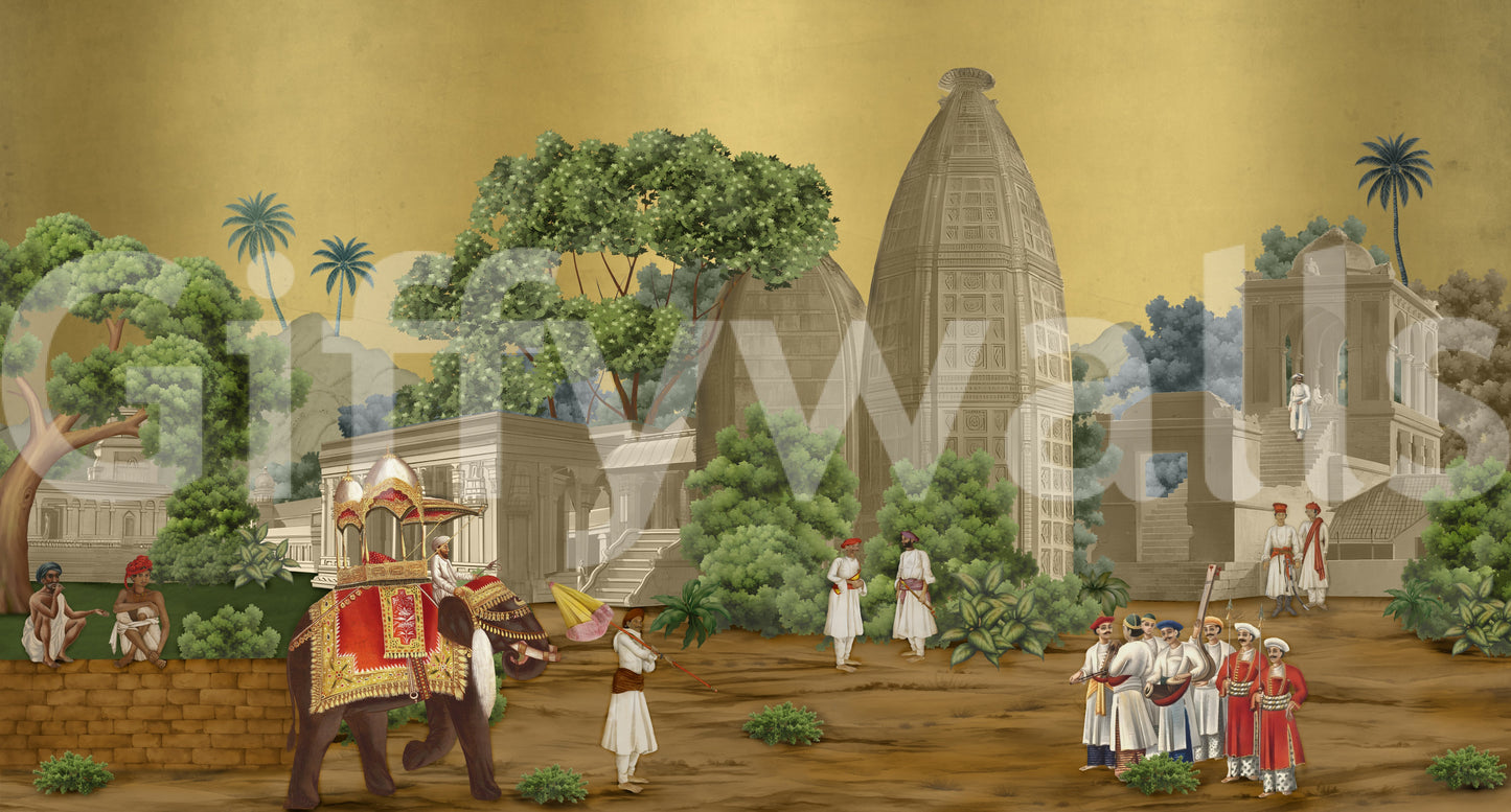 Palace Procession Mural Wall Mural