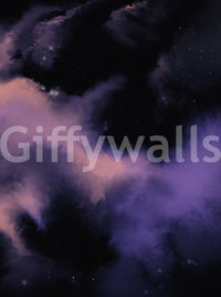 Violet drift across the Galaxy starry sky wall mural